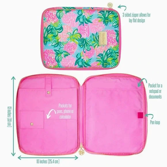 Lilly Pulitzer Agenda Folio, Pineapple Shake - Picture 3 of 4